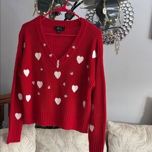 BCX Red Heart Sweater for Women